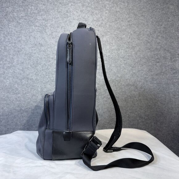 Cole Haan Grand Series Backpack Nylon Leather Ombre Blue Style F11334 $248 NEW - Picture 6 of 16